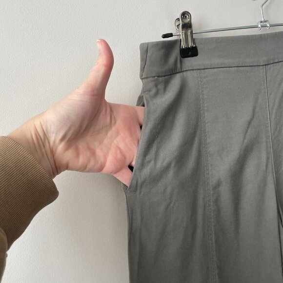 Lululemon 2021 Metropolis Maven High Rise Crop Pull On Casual Pants Grey Sage 6 - Picture 7 of 8
